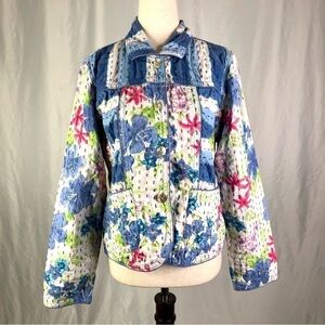 Parsley & Sage reversible quilted jacket coat cotton M